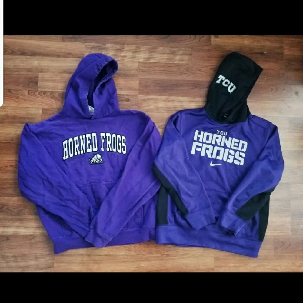 Two TCU Horned Frogs Youth Hoodies